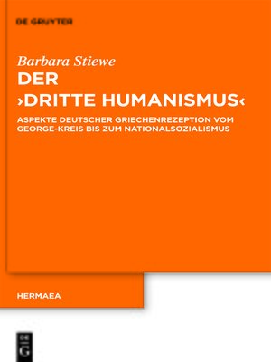 cover image of Der "Dritte Humanismus"